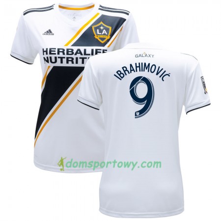 Koszulka Los Angeles Galaxy Ibrahimović 9 Damska Domowe Koszulki Piłkarskie 2017-2018 Krótki Rękaw